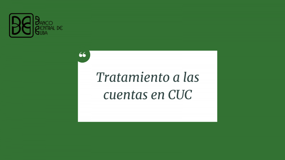 Imagen relacionada con la noticia : Tratamiento de las cuentas en CUC